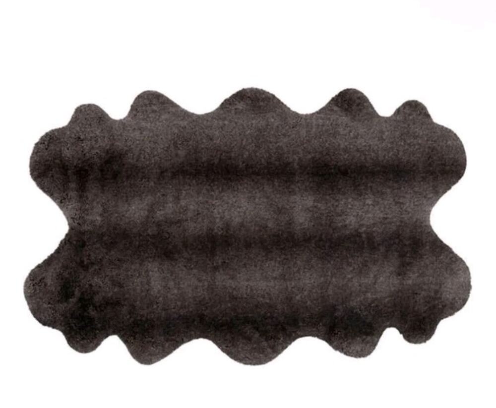 Mon Chateau Luxury Collection Faux Fur Rug Kodiak Brown 1731864 Plush Accent Rug
